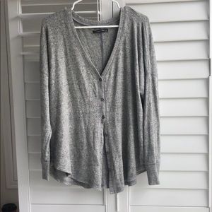 Super soft grey long sleeve top. Brand New, A&F